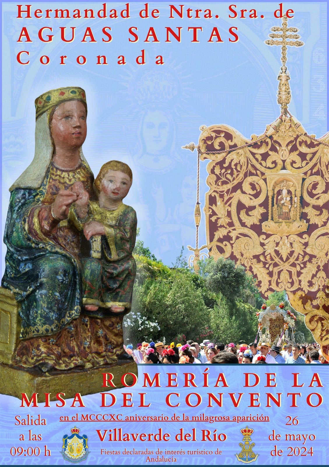 Romería de la Virgen de Aguas Santas Coronada 2024 Villaverde del Río